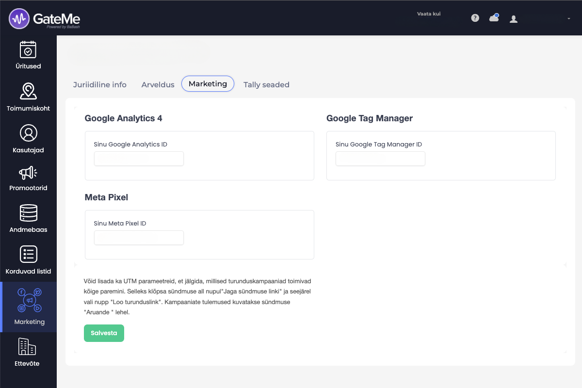 GateMe pro marketing feature UI