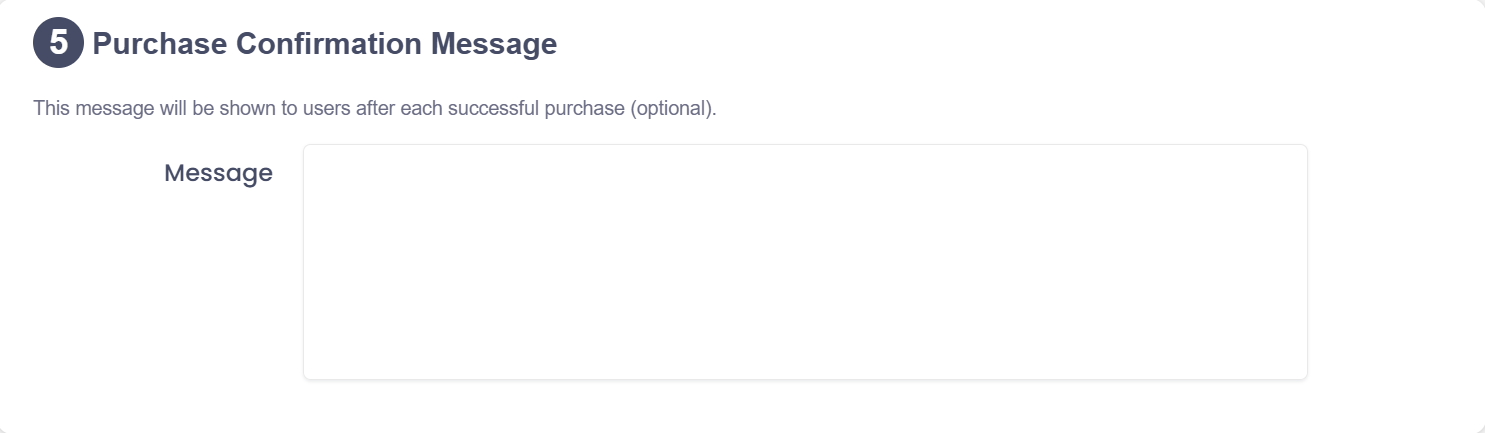 Pirkuma apstiprinājuma ziņojums Izlemiet, vai vēlaties pievienot pirkuma apstiprinājuma ziņojumu